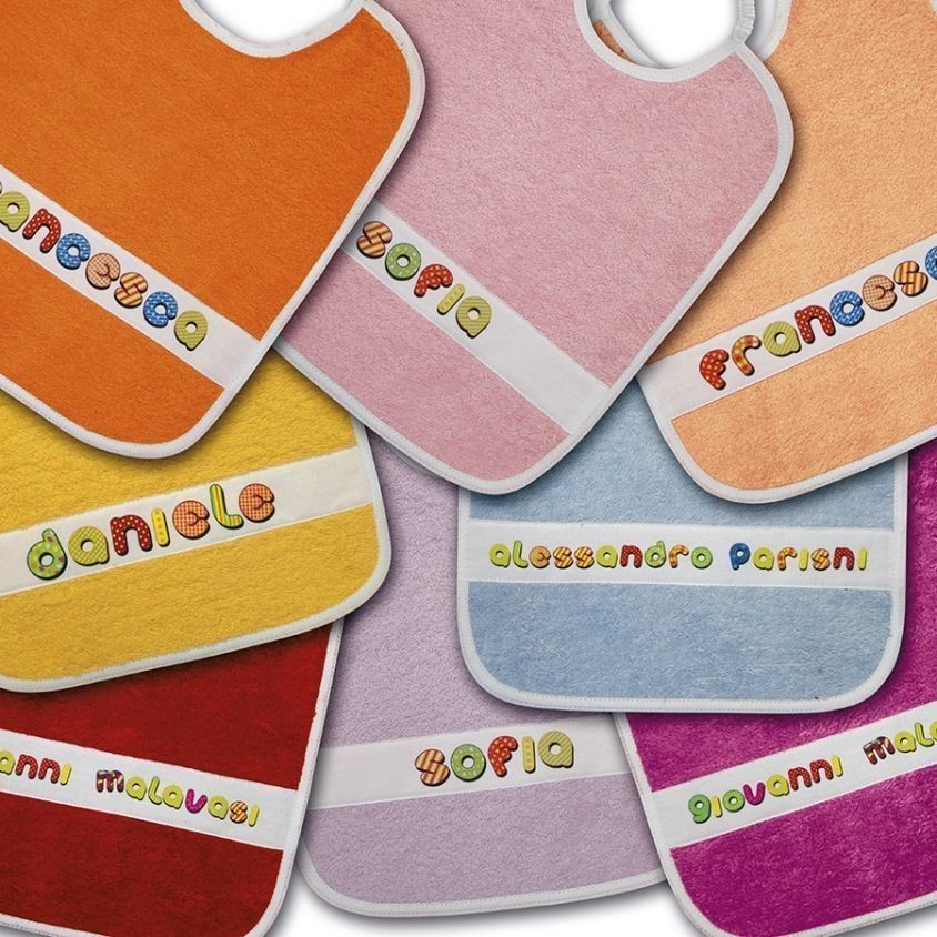 bavaglini per bambini personalizzati con nome